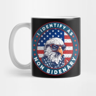 I Identify As Non Bidenary 4th Of July Mug